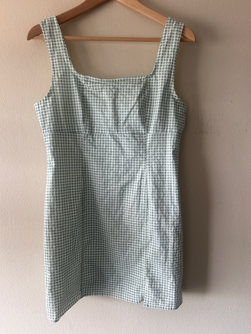 Lulu's gingham jumper dress- M